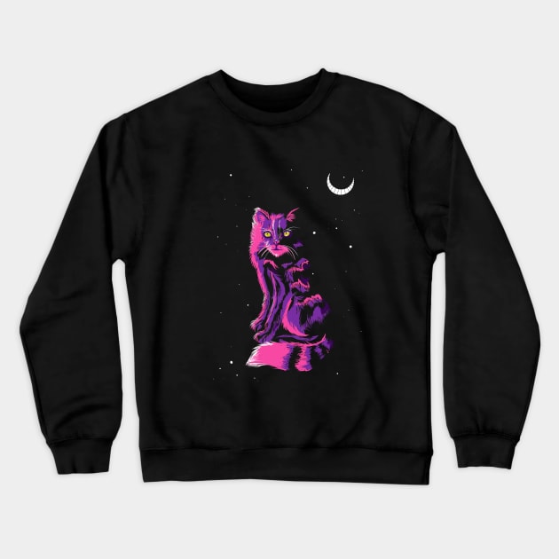 The Cheshire cat Crewneck Sweatshirt by SmannaTales